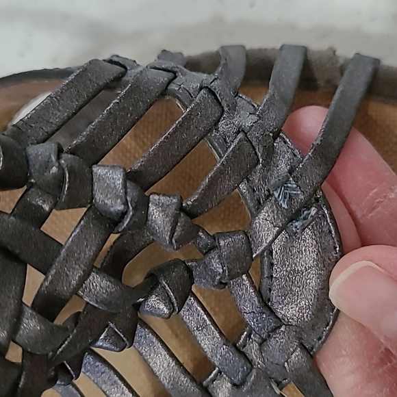 Baretraps Tempted dark pewter wedge sandals size 9 - Picture 8 of 10